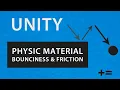 How to Create a Physic Material Bounciness Friction And Apply it to an Object in UNITY 2021
