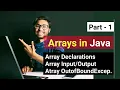 Arrays in java Array in java programming Introduction to Arrays - Part 1 2022-23