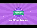 April Beanstack Reading Culture Trailblazer Prize Drawing