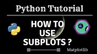 How to properly use subplots in python with matplotlib