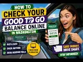 How to check your Good To Go balance online in Washington