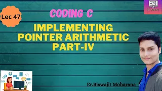 Pointer arithmetic pointer subtraction how to subtract pointer variables pointers Lec - 47