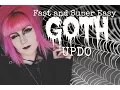 Fast and Super Easy Goth Updo Hairstyle