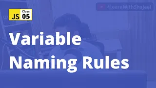 JavaScript Variable Naming Rules