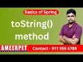 toString method in java Spring Ameerpet Technologies By Srinivas