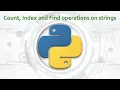 20 Complete Python Basics for Automation - find Operations on Strings