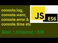 Console log Warn Error Time JavaScript Hindi
