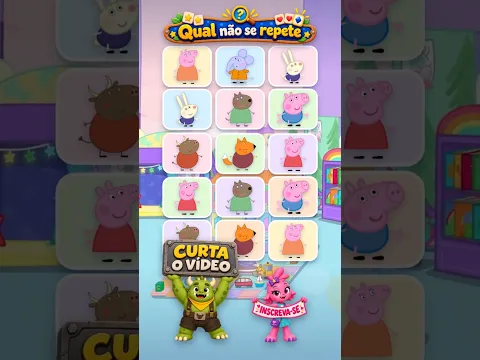 A Turma da Peppa: Qual Personagem Não Se Repete? 🐷🔍