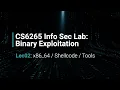 Fall 23 Lec02 x86 - 64 Shellcode Tools