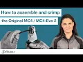 How to assemble and crimp Staubli Original MC4 MC4-Evo 2 solar power connectors Best practice
