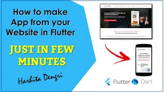 How to convert a website into an app using flutter WebView in 3 minutes