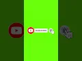 Lagu Green Screen Subscribe Button Animation | Green Screen | Button #shorts