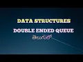 DOUBLE ENDED QUEUE DEQUEUE IN DATA STRUCTURES IN TELUGU