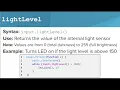 micro bit - lightLevel command