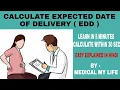 How To Calculate Expected Date Of Delivery EDD In Pregnancy Obstetrics Gynaecology