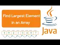 Java program to find biggest element in array in hindi 2024