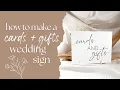 DIY ACRYLIC CARDS GIFTS WEDDING SIGN Wedding DIY Series