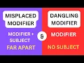 Misplaced and Dangling Modifiers Easiest Explanation for Students