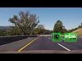 Vehicle detection with HOG-based SVM sliding window detections