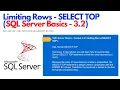 SELECT TOP in SQL Server Limit Rows Tutorial