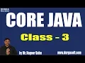 Differences Between Java and Others C C Class - 3 by Mr Nagoor Babu Sir On 21-11-2018