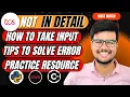 How to take Input in TCS Coding Exam Tips Resources for practice PYTHON C JAVA