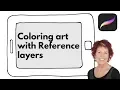 Procreate - Coloring with the reference layer