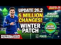 FM26 Winter Update 26 2 Breakdown Transfers Attributes HUGE Fixes