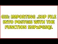 GIS Importing shp file into PostGIS with the function shp2pgsql