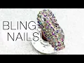 How To Full Bling Nail Nail Crystals Gems And Rhinestones