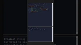 Convert String to Boolean in Python type casting