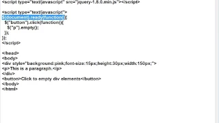 empty effect in jquery