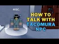 How To Talk With Tacomura NPC in Blox Fruits How To Get Jaw Shield