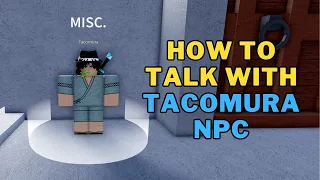How To Talk With Tacomura NPC in Blox Fruits How To Get Jaw Shield