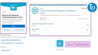 Salesforce JavaScript Developer I Exam Cert Prep Debugging Error Handling and Testing