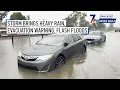 Thurs Feb 1 San Diego storm brings heavy rain evacuation warning flash floods NBC 7