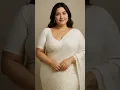 Download Lagu Elegance Redefined ✨ | Plus-Size  Beauty in White Saree | 8K AI Magic\