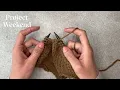 Knitting Decreasing Stitches with P2TogTBL Purl 2 Together Through The Back Loop