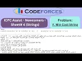 Y Min Cost String ICPC Assiut Newcomers Sheet 4 Strings codeforces