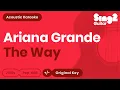 Download Lagu The Way - Ariana Grande, Mac Miller (Karaoke Acoustic)