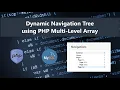 Dynamic Navigation Tree using PHP Multi Level Array DEMO