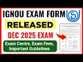 Download Lagu IGNOU DEC 2025 EXAM FORM RELEASED| IGNOU EXAM FORM FIll Up December 2025 Exam | Ignou Exam Form 2025