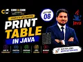 How to Print a Table in Java Using Loop Java Programming Tutorial Lecture 8