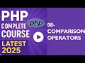 Comparison Operators in PHP Condition Checking - Lecture 8