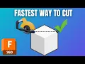 Fusion 360 Dynamic Cut Technique Quick Trick for Cutting Objects in Half