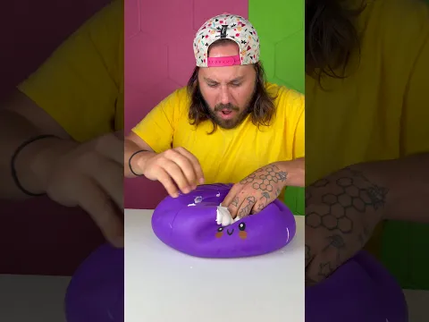 See Inside A Giant Squishy Dumpling 🥟 😱#shorts