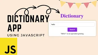 Build a Dictionary App with HTML CSS and JavaScript Step-by-Step Tutorial in