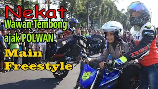 Download NEKAT | WAWAN TEMBONG AJAK POLWAN MAIN FREESTYLE MOTOR| AUTO HEBOH MP3