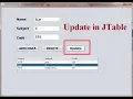 JTable in JAVA Swing Update Selected Row From JTable