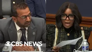 watch jasmine crockett calls kash patel 